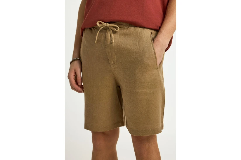 Funky Buddha Ανδρική Βερμούδα Chino Μπεζ