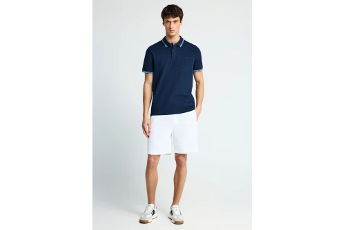 Funky Buddha Linen Βερμούδα Chino Ανδρική (FBM013-009-03-WHITE)