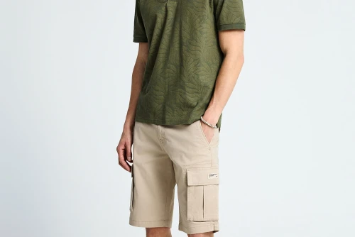 Funky Buddha Polo Ανδρικό (FBM013-009-11-DEEP-FOREST)