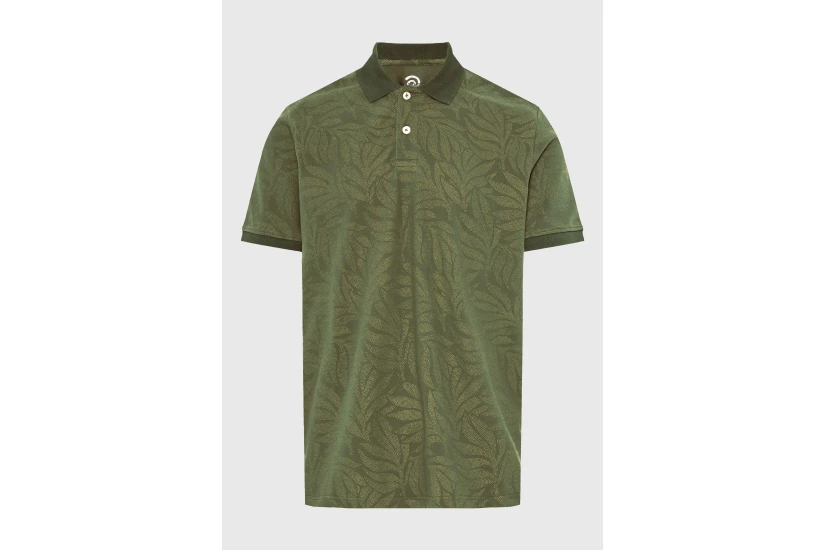 Funky Buddha Ανδρική Κοντομάνικη Μπλούζα Polo Χακί