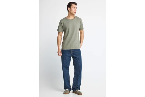 Funky Buddha The Essentials Cotton T-Shirt Ανδρικό (FBM013-010-04-DEEP-FOREST)