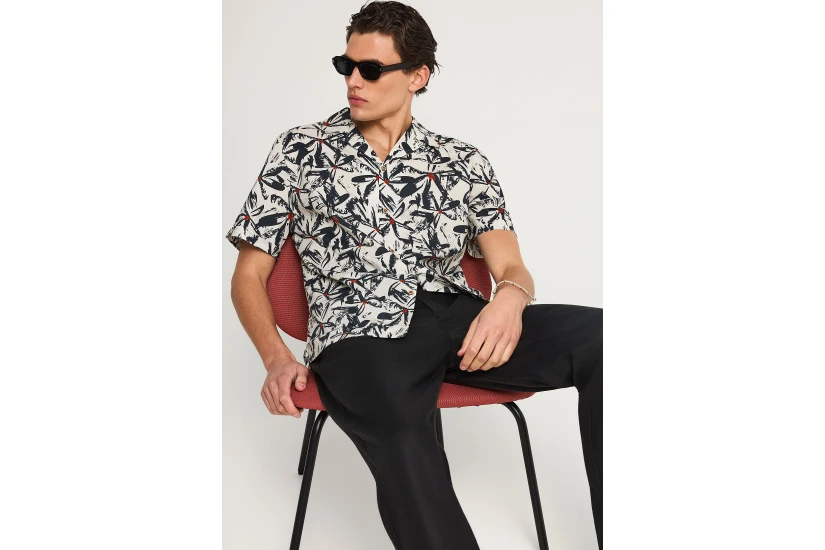 Funky Buddha Ανδρικό Παντελόνι Chino Μαύρο