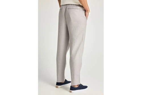 Funky Buddha Linen Παντελόνι Chino Ανδρικό (FBM013-011-02-GREY)
