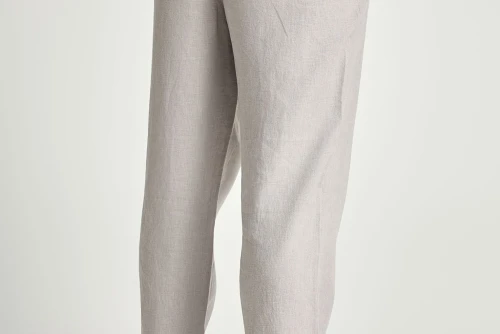 Funky Buddha Linen Παντελόνι Chino Ανδρικό (FBM013-011-02-GREY)