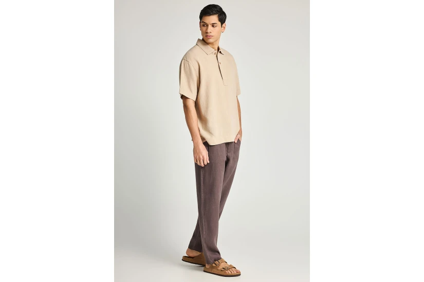Funky Buddha Ανδρικό Παντελόνι Chino Καφέ