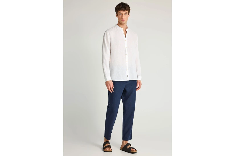 Funky Buddha Ανδρικό Παντελόνι Chino Μπλε Σκούρο