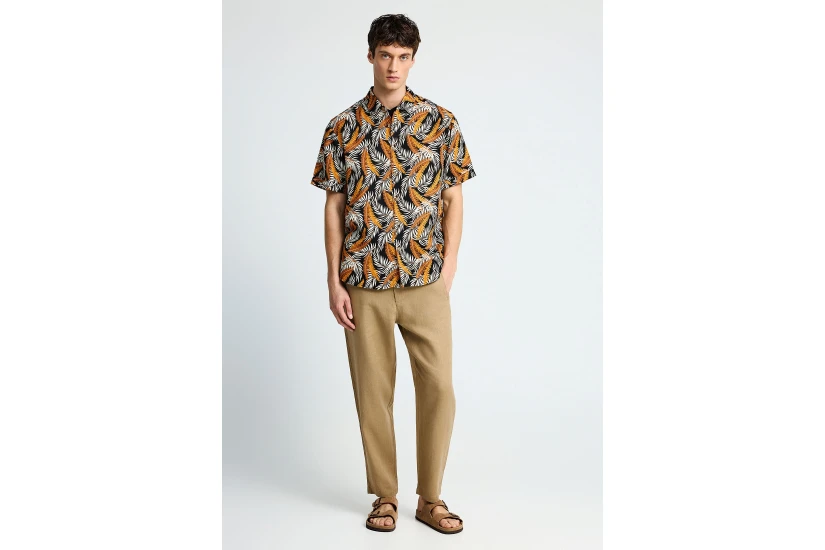 Funky Buddha Ανδρικό Παντελόνι Chino Μπεζ