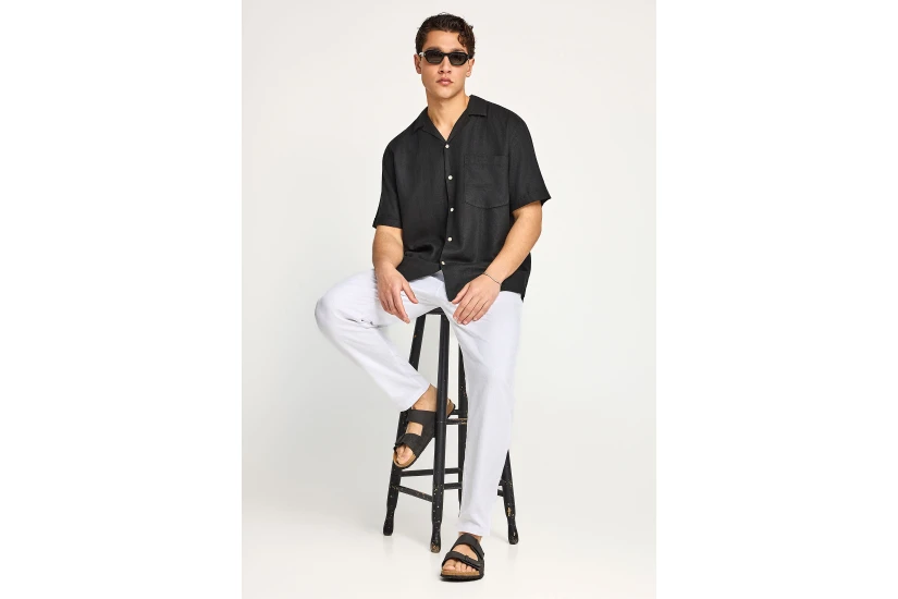 Funky Buddha Ανδρικό Παντελόνι Chino Λευκό