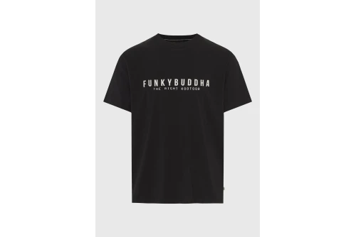 Funky Buddha Print T-Shirt Ανδρικό (FBM013-011-04-BLACK)