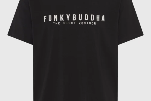 Funky Buddha Print T-Shirt Ανδρικό (FBM013-011-04-BLACK)