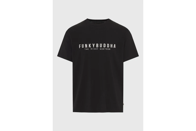 Funky Buddha Ανδρικό Κοντομάνικο T-Shirt Μαύρο