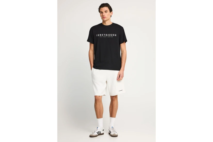 Funky Buddha Ανδρικό Κοντομάνικο T-Shirt Μαύρο