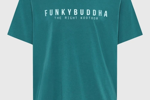 Funky Buddha Print T-Shirt Ανδρικό (FBM013-011-04-MEDITERRANEA)
