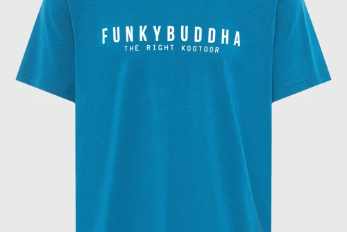 Funky Buddha Print T-Shirt Ανδρικό (FBM013-011-04-OCEAN-DEPTH)