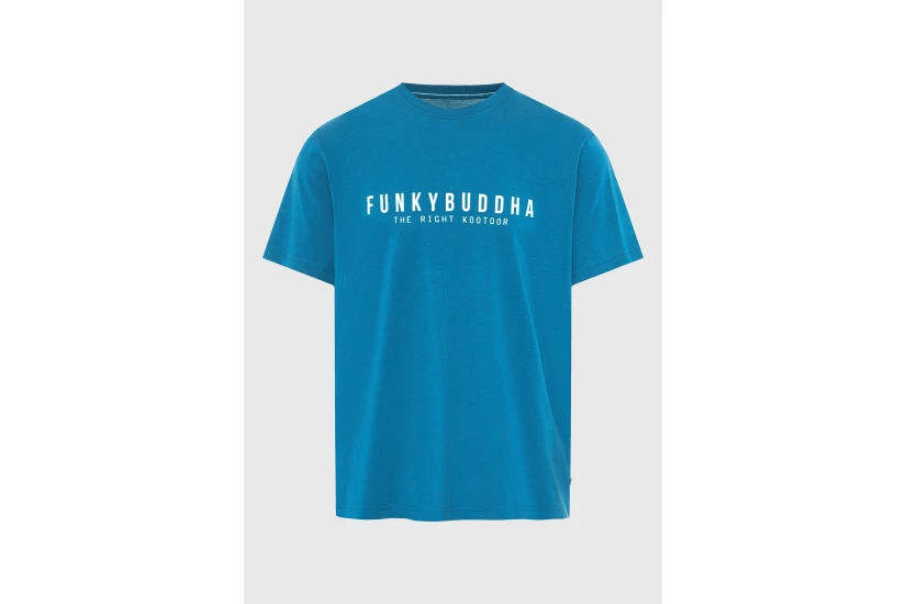 Funky Buddha Ανδρικό Κοντομάνικο T-Shirt Τυρκουάζ