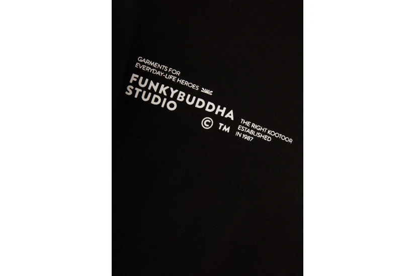 Funky Buddha Ανδρικό Κοντομάνικο T-Shirt Μαύρο