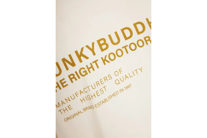 Funky Buddha Ανδρικό Κοντομάνικο T-Shirt Εκρού
