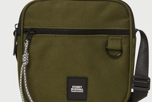 Funky Buddha Τσαντάκι Χιαστί - Ώμου (FBM013-013-10-KHAKI)