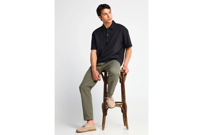 Funky Buddha Ανδρικό Παντελόνι Chino Χακί