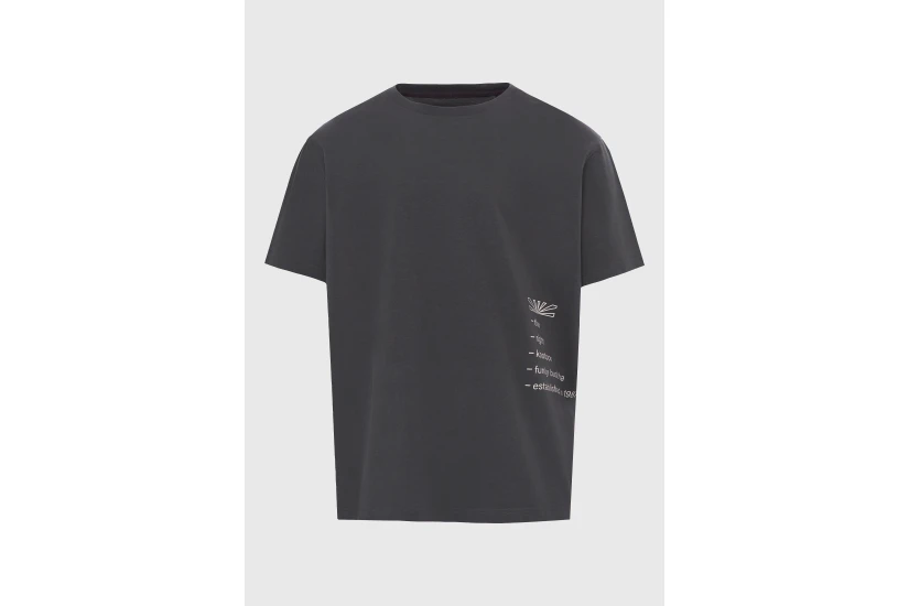 Funky Buddha Ανδρικό Κοντομάνικο T-Shirt Ανθρακί