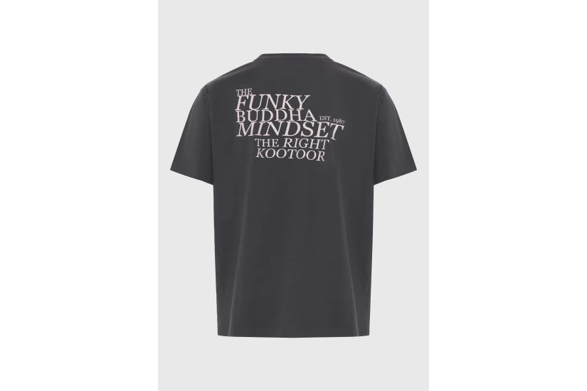 Funky Buddha Ανδρικό Κοντομάνικο T-Shirt Ανθρακί