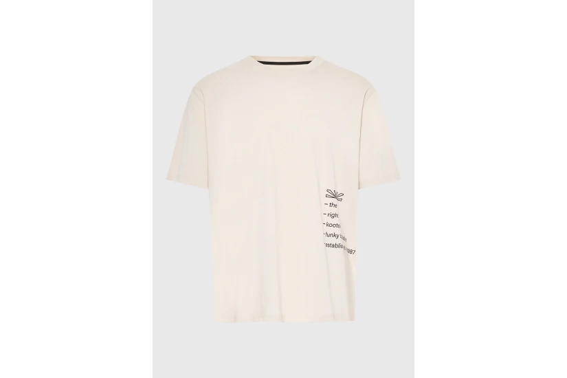 Funky Buddha Ανδρικό Κοντομάνικο T-Shirt Μπεζ