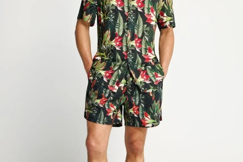 Funky Buddha Μαγιό Σορτς Ανδρικό (FBM013-014-16-BLACK)