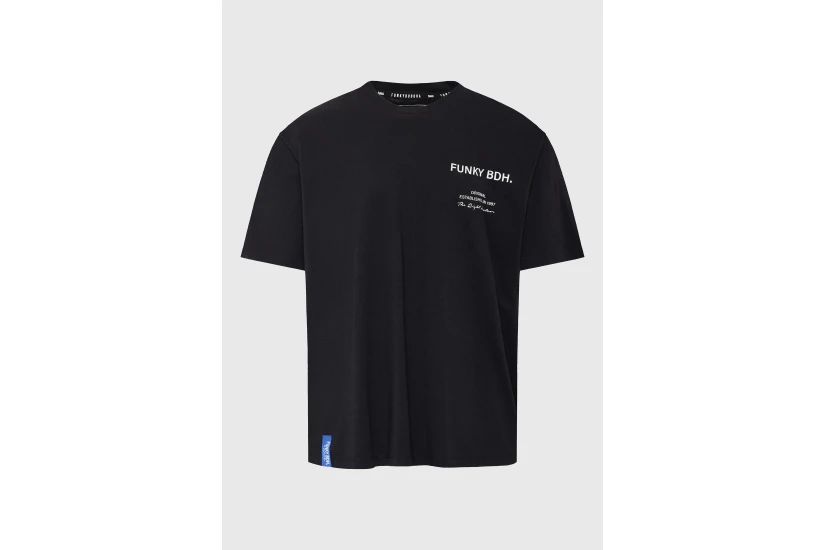 Funky Buddha Ανδρικό Κοντομάνικο T-Shirt Μαύρο