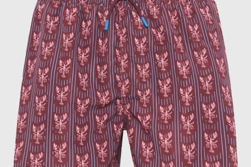 Funky Buddha Μαγιό Σορτς Ανδρικό (FBM013-016-16-BURGUNDY)