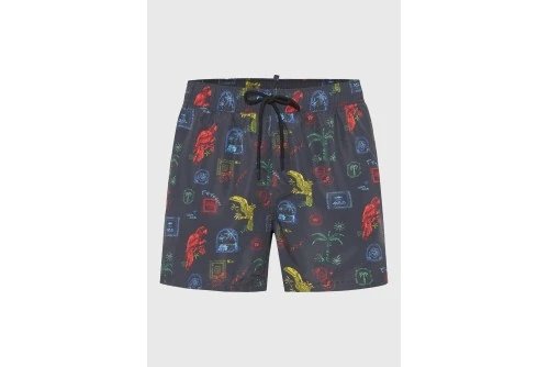 Funky Buddha Μαγιό Σορτς Ανδρικό (FBM013-017-16-BLACK)