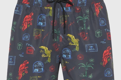 Funky Buddha Μαγιό Σορτς Ανδρικό (FBM013-017-16-BLACK)