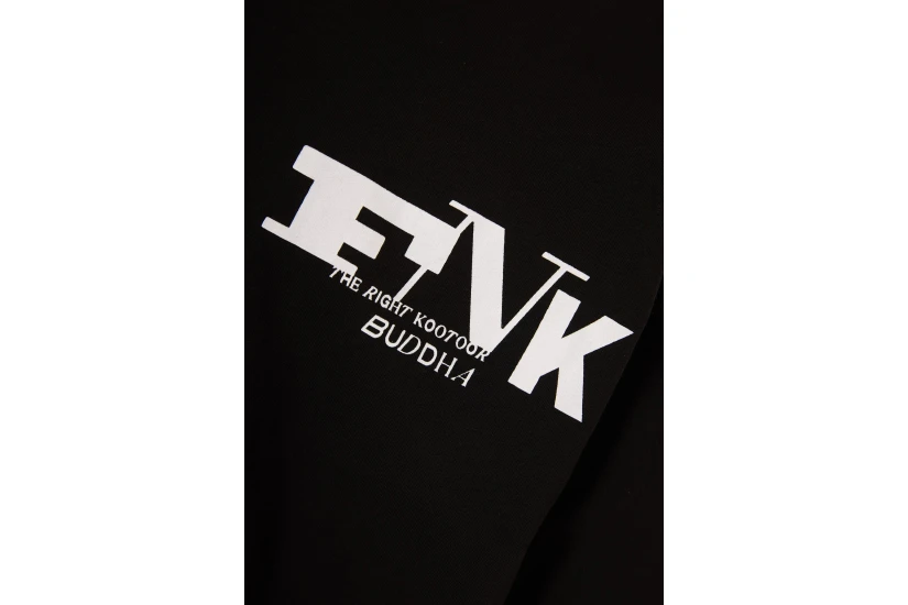 Funky Buddha Ανδρικό Κοντομάνικο T-Shirt Μαύρο