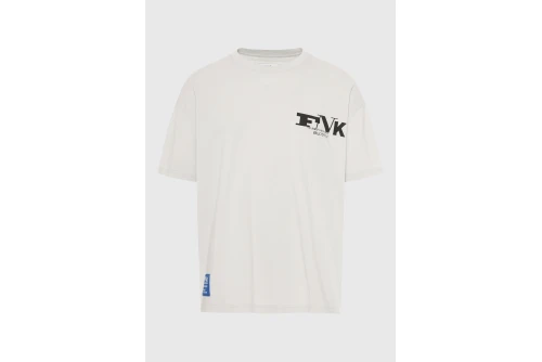 Funky Buddha Print On The Back T-Shirt Ανδρικό (FBM013-018-04-MIST)