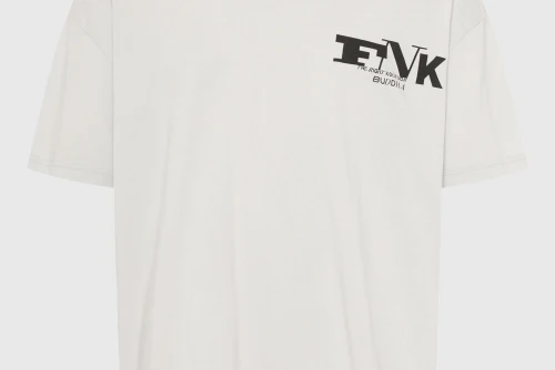 Funky Buddha Print On The Back T-Shirt Ανδρικό (FBM013-018-04-MIST)