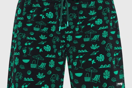 Funky Buddha Μαγιό Σορτς Ανδρικό (FBM013-020-16-BLACK)