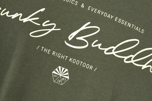 Funky Buddha Printed Logo T-Shirt  Ανδρικό (FBM013-022-04-DEEP-FOREST)