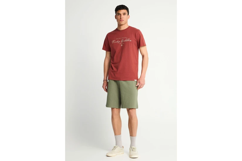 Funky Buddha Ανδρικό Κοντομάνικο T-Shirt Κεραμιδί