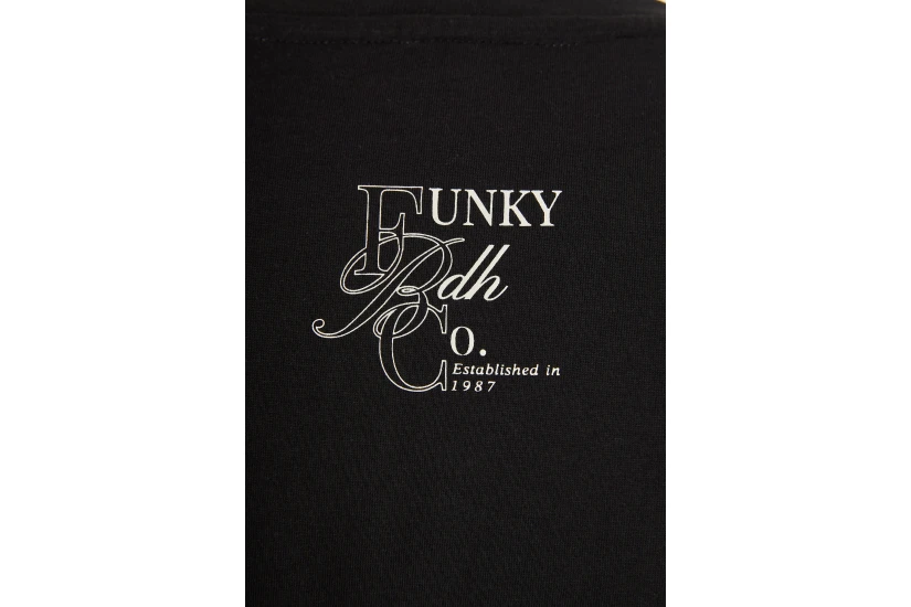 Funky Buddha Ανδρικό Κοντομάνικο T-Shirt Μαύρο