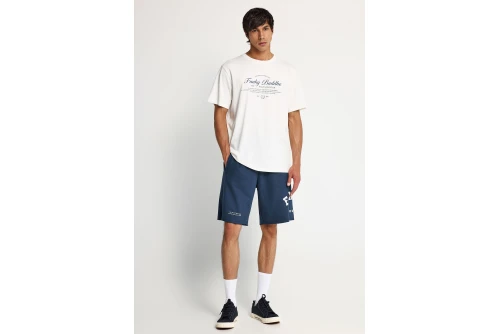 Funky Buddha Print T-Shirt Ανδρικό (FBM013-024-04-OFF-WHITE)