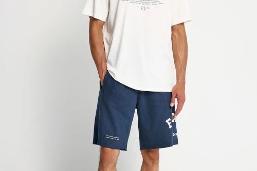 Funky Buddha Print T-Shirt Ανδρικό (FBM013-024-04-OFF-WHITE)