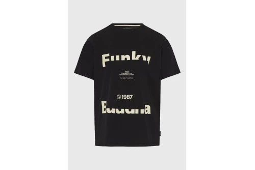 Funky Buddha Print T-Shirt Ανδρικό (FBM013-029-04-BLACK)