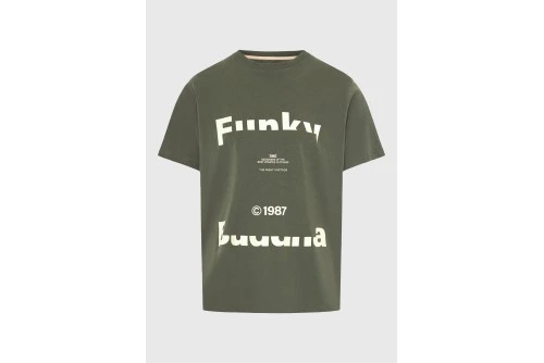 Funky Buddha Print T-Shirt Ανδρικό (FBM013-029-04-DEEP-FOREST)