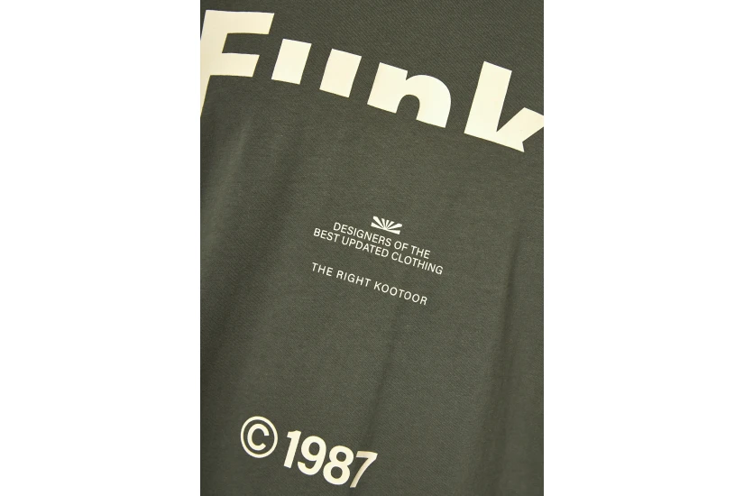 Funky Buddha Ανδρικό Κοντομάνικο T-Shirt Πράσινο