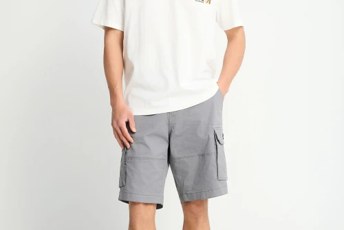 Funky Buddha Ανδρική Βερμούδα Cargo (FBM013-030-03-STEEL-GREY)