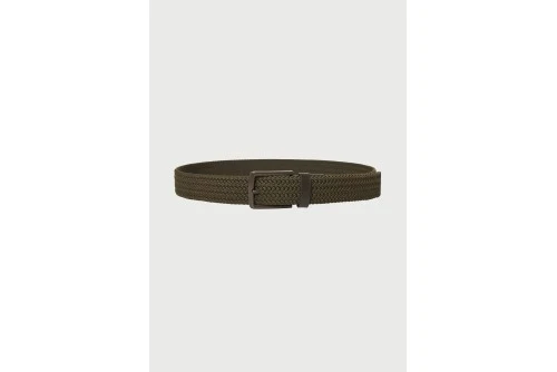 Funky Buddha Canvas Ζώνη Casual (FBM013-031-10-KHAKI)