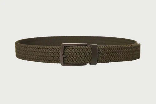 Funky Buddha Canvas Ζώνη Casual (FBM013-031-10-KHAKI)