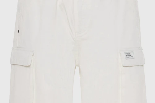 Funky Buddha Βερμούδα Cargo Ανδρική (FBM013-032-03-OFF-WHITE)