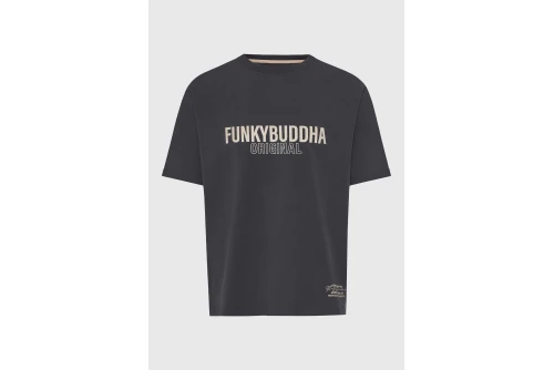 Funky Buddha Print T-Shirt Ανδρικό (FBM013-032-04-ANTHRACITE)