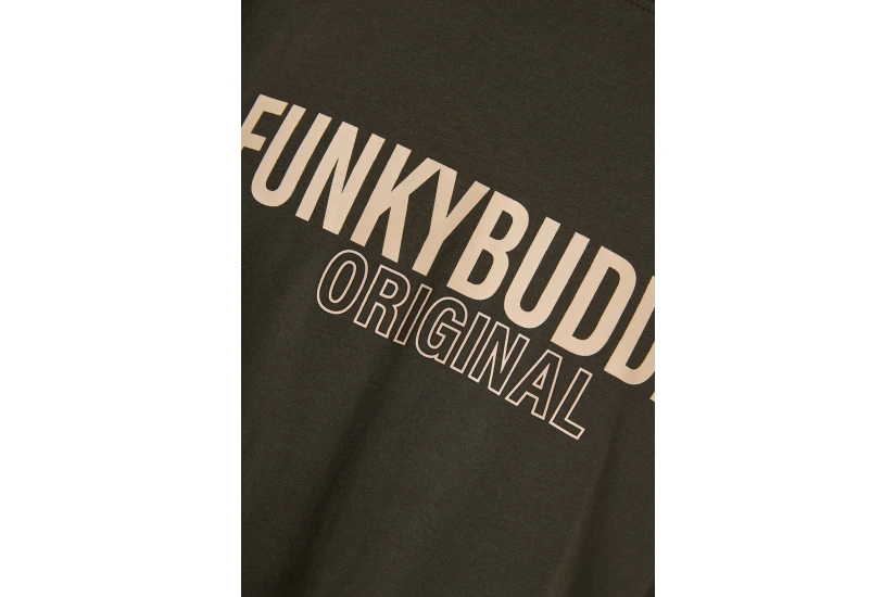 Funky Buddha Ανδρικό Κοντομάνικο T-Shirt Λαδί