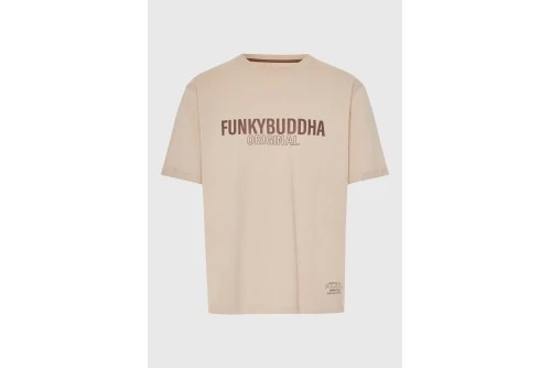 Funky Buddha Print T-Shirt Ανδρικό (FBM013-032-04-FOG)